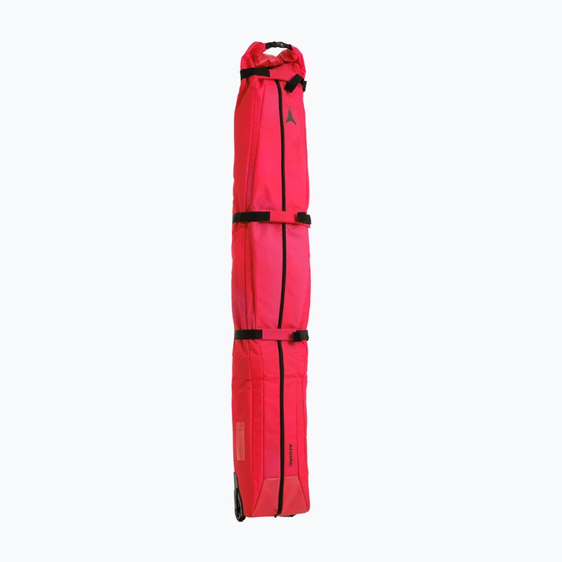 Dėklas slidėms Atomic Double Ski Wheelie red tension