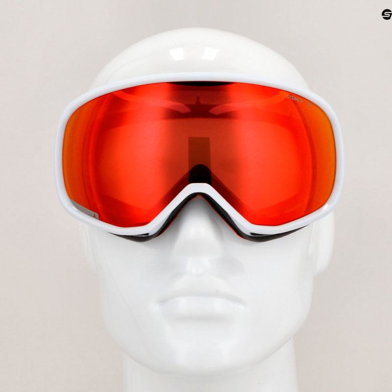 "Atomic Revent Stereo" šviesiai pilki/raudoni slidinėjimo akiniai 9