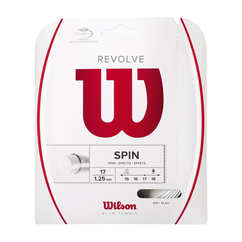 Wilson Revolve 17 teniso stygos 12,2 m baltos spalvos WRZ946600+