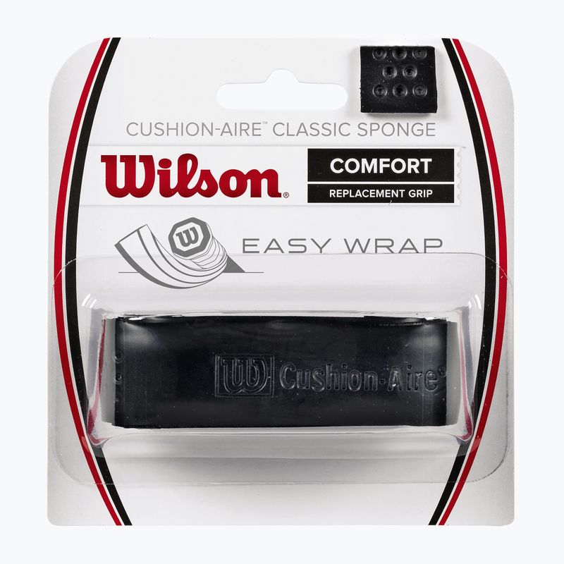Wilson Cushion Aire Classic Sponge Grip juodos spalvos teniso raketės rankena