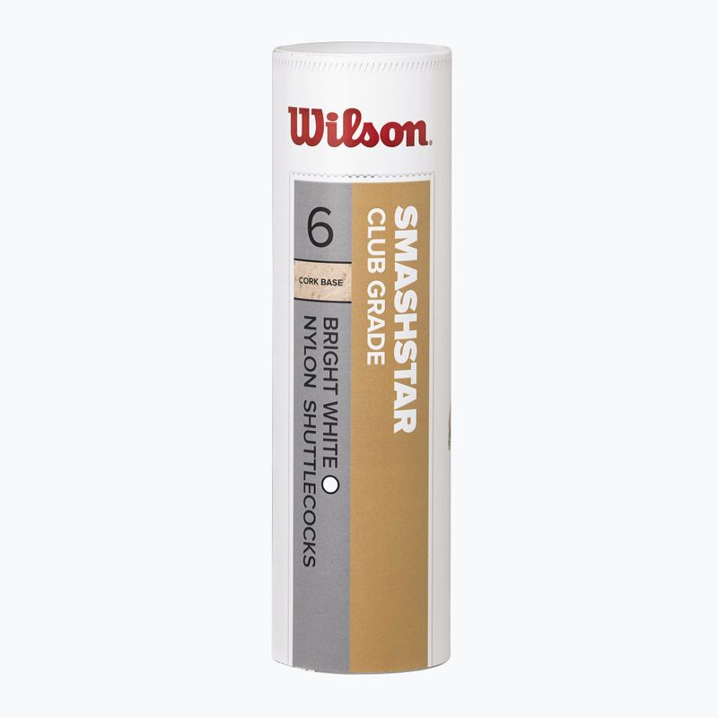 Badmintono plunksniukaia Wilson Smashstar 6 vnt. white 2