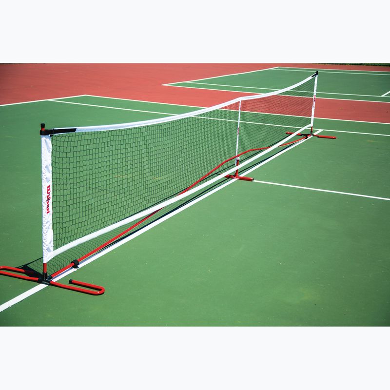 Pickleball tinklas Wilson Portable Pickleball Net System white/red 2