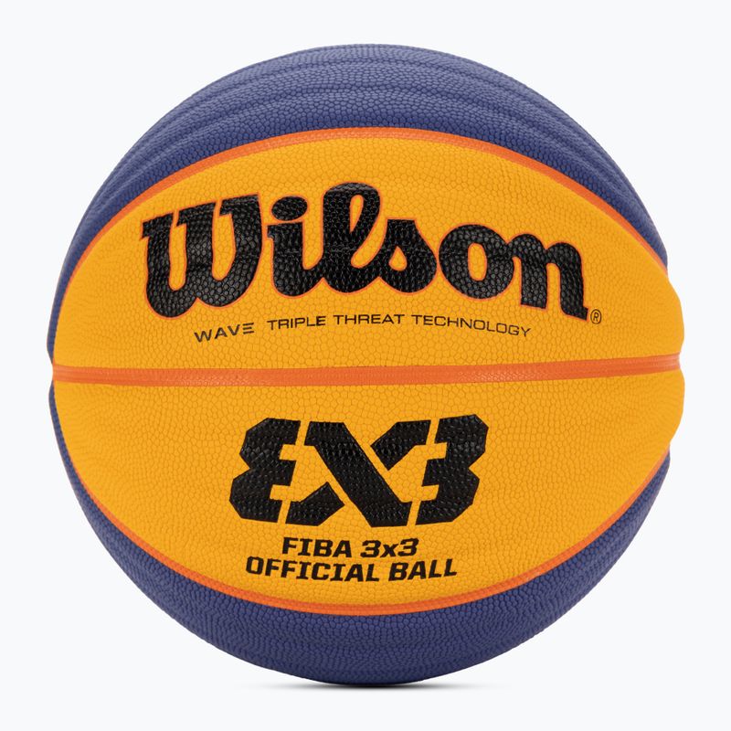 Krepšinio kamuolys Wilson Fiba 3x3 Game blue/yellow dydis 6