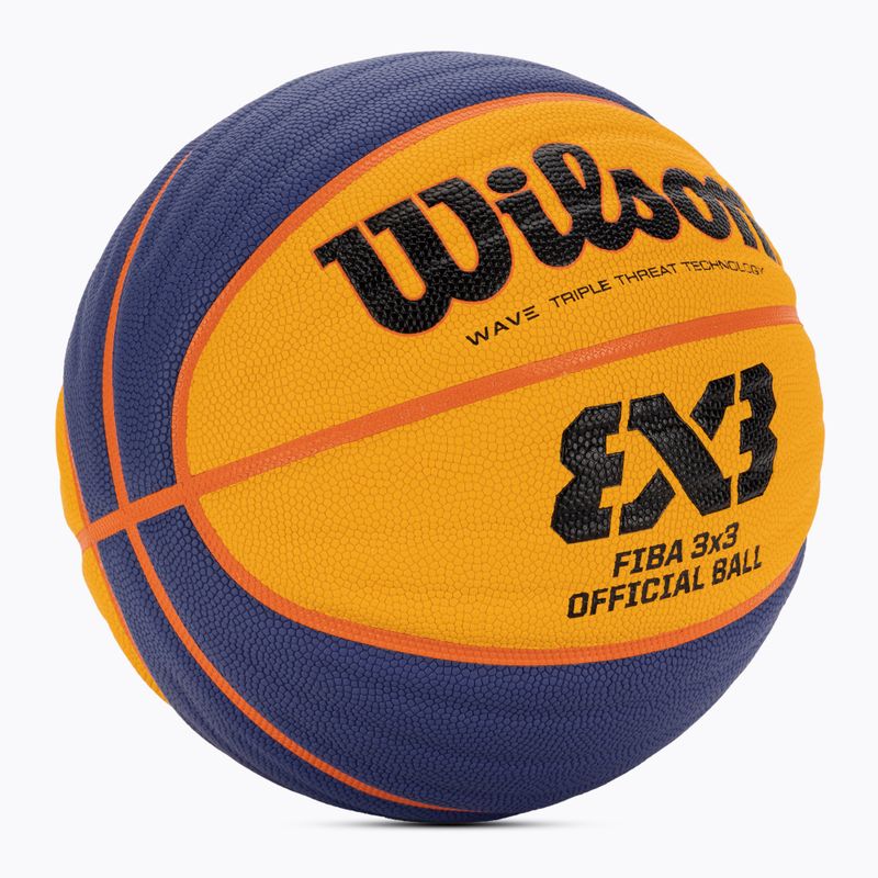 Krepšinio kamuolys Wilson Fiba 3x3 Game blue/yellow dydis 6 2