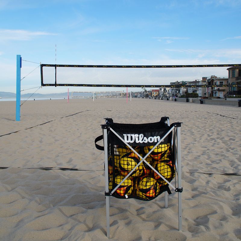 Kamuolių vežimėlis Wilson Beach Stand Up black 4