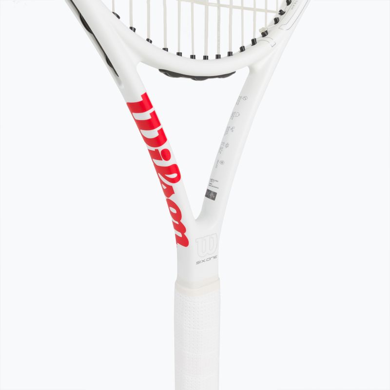 Wilson Six.One Team 95 Cvr teniso raketė raudona ir balta WRT73640U 4