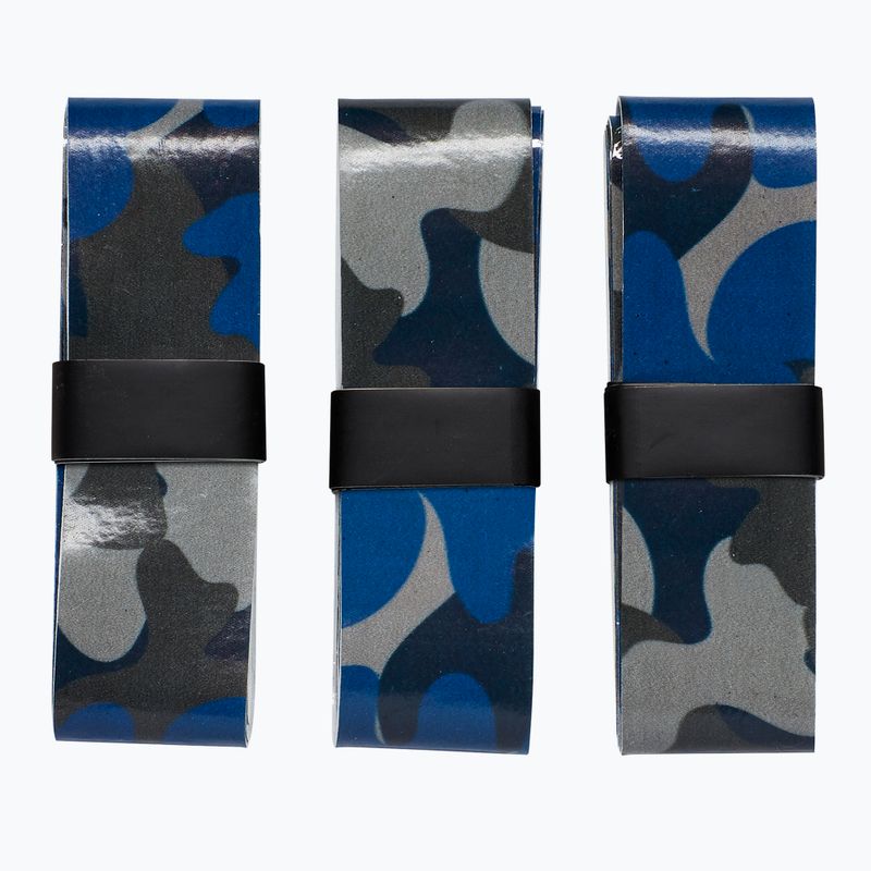 Wilson Camo Overgrip teniso raketės apvyniojimai 3 vnt. mėlyni WRZ470840+ 2
