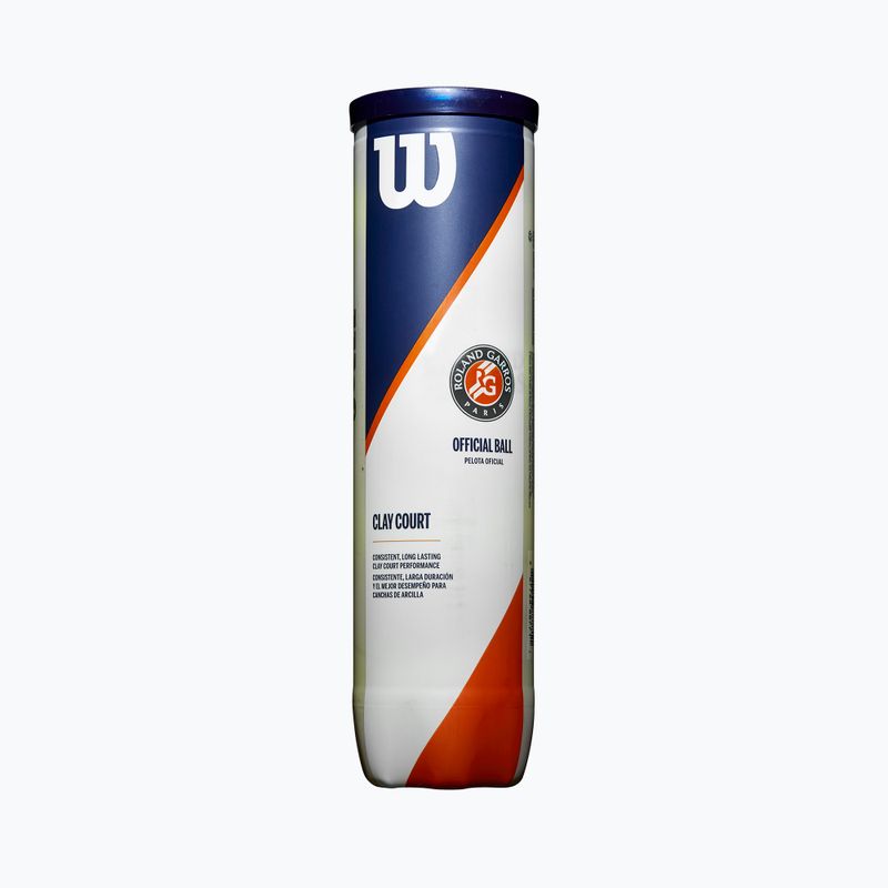 Wilson Roland Garros Clay Ct teniso kamuoliukai 4 vnt. geltoni WRT115000 2