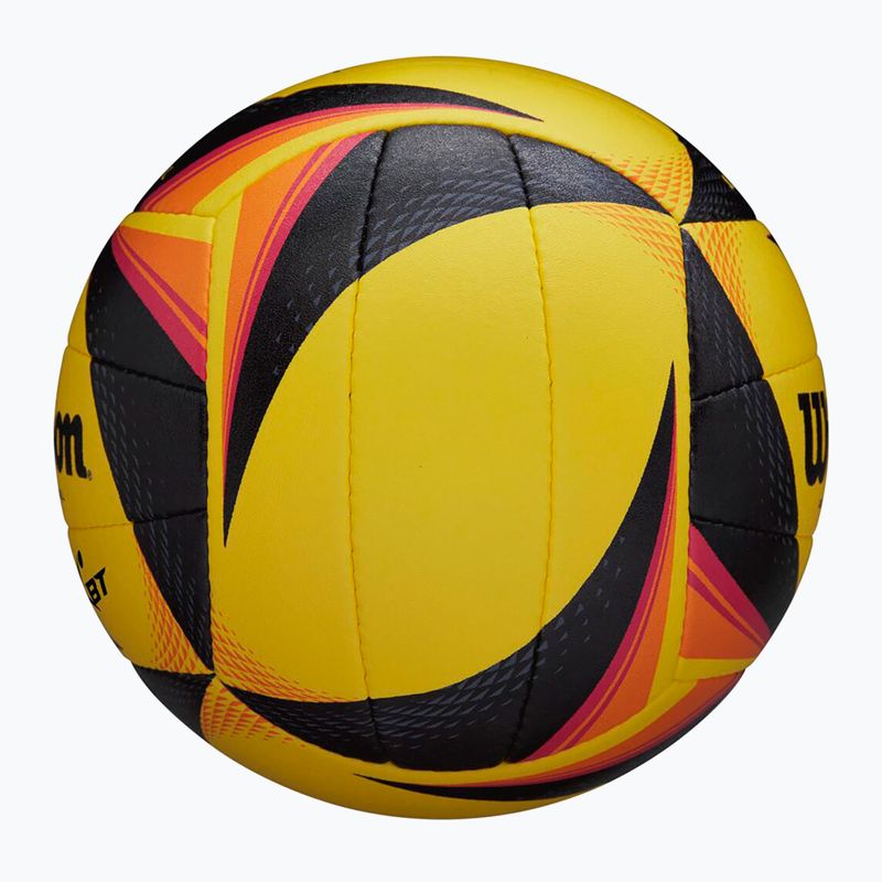 Paplūdimio tinklinio kamuolys Wilson OPTX AVP VB OFFICIAL GB yellow dydis 5 2
