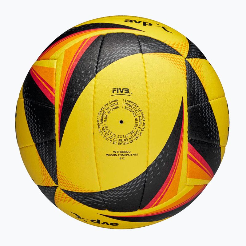 Paplūdimio tinklinio kamuolys Wilson OPTX AVP VB OFFICIAL GB yellow dydis 5 7