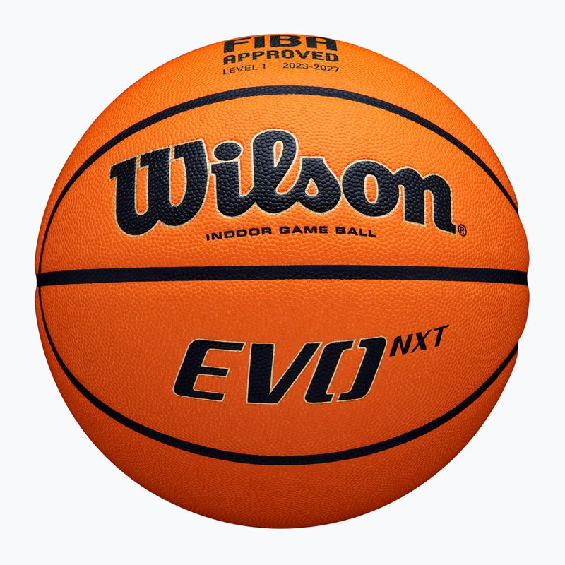 Krepšinio kamuolys Wilson EVO NXT Fiba Game Ball orange dydis 6