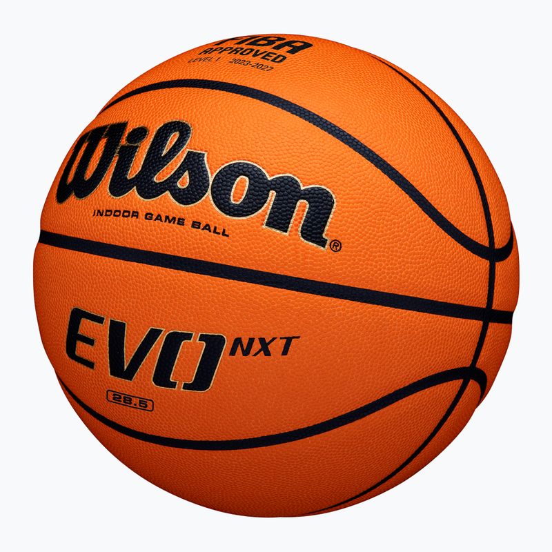 Krepšinio kamuolys Wilson EVO NXT Fiba Game Ball orange dydis 6 2