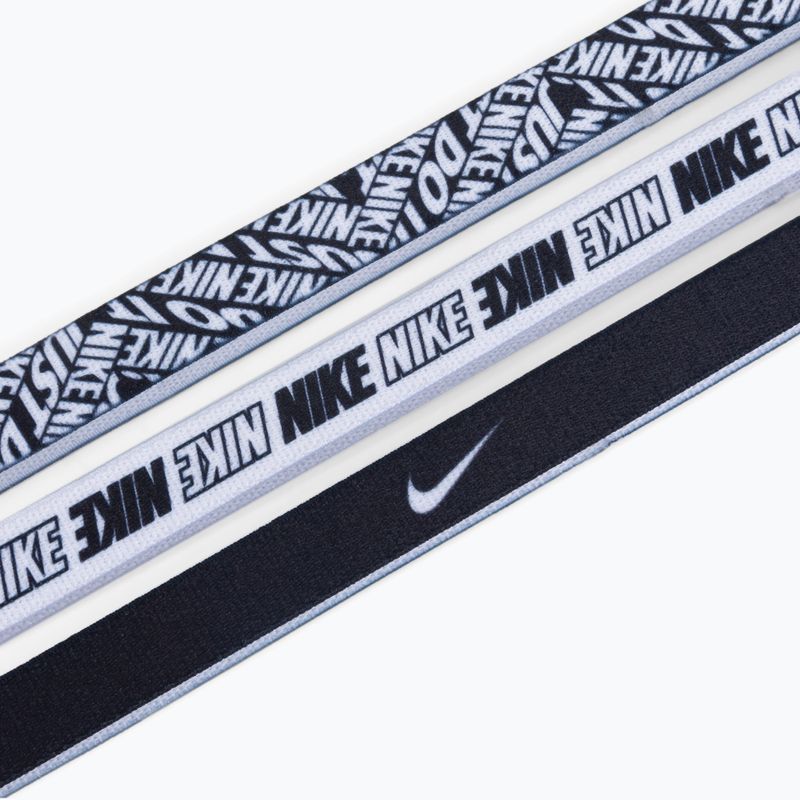 Nike spausdintos galvos juostos 3 vnt. juodos spalvos N0002560-903 3