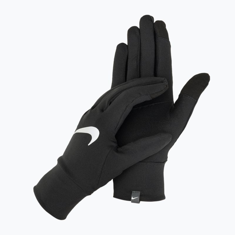 Vyriškos bėgimo pirštinės Nike Accelerate RG black/black/silver