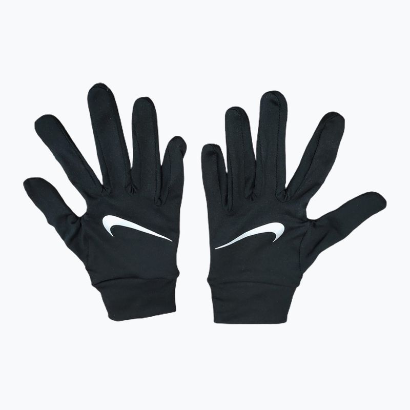 Vyriškos bėgimo pirštinės Nike Accelerate RG black/black/silver 7