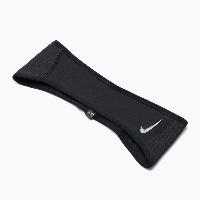 Moteriška galvos juosta + pirštinių komplektas Nike Essential Running black/black/silver 6