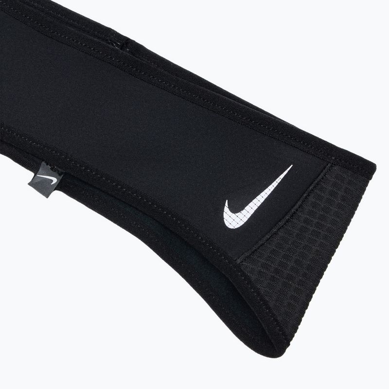 Moteriška galvos juosta + pirštinių komplektas Nike Essential Running black/black/silver 8