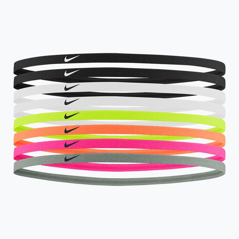 Galvos juosta Nike Skinny Headbands 8 vnt. black/black/white