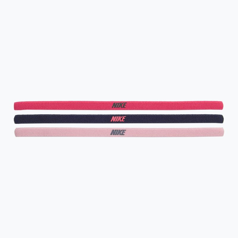Galvos juosta Nike Elastic Headbands 2.0 3 vnt. spark/gridiron/pink glaze
