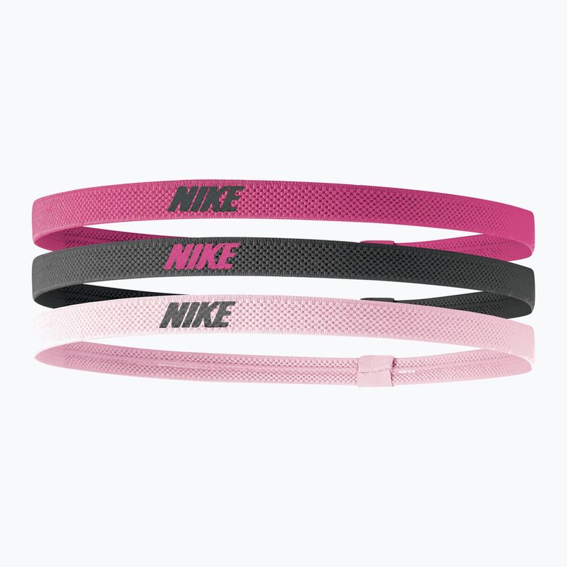 Galvos juosta Nike Elastic Headbands 2.0 3 vnt. spark/gridiron/pink glaze
