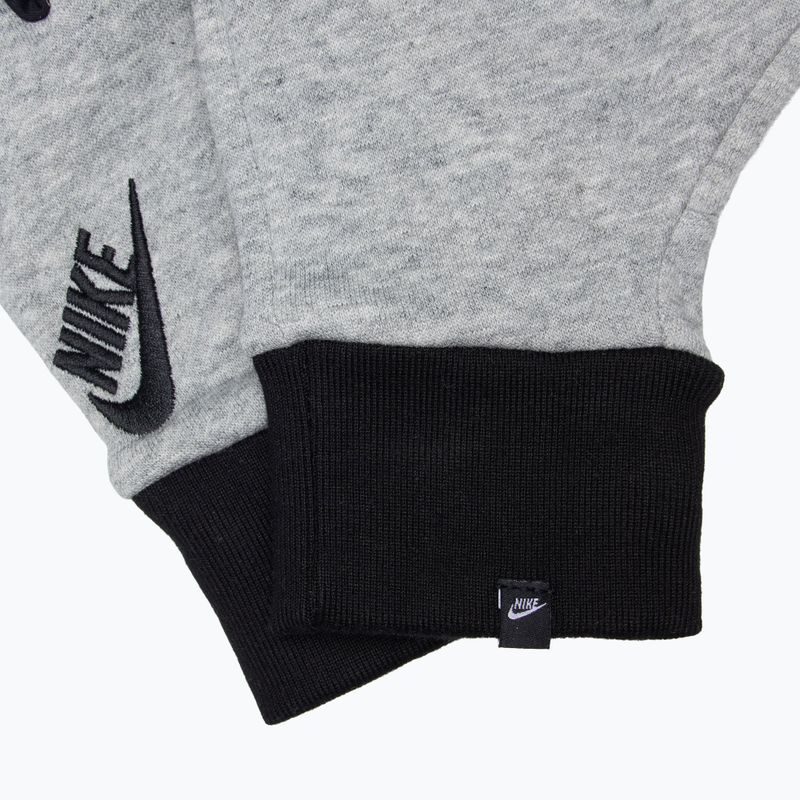 Vyriškos bėgimo pirštinės Nike Club Fleece 2.0 grey heather/black/black 5