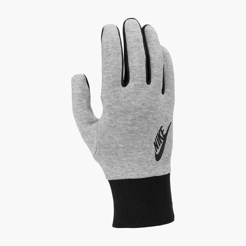 Vyriškos bėgimo pirštinės Nike Club Fleece 2.0 grey heather/black/black 6