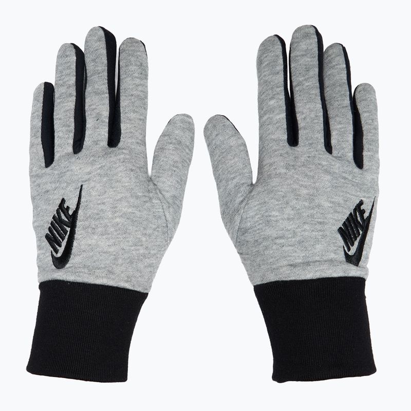 Moteriškos bėgimo pirštinės Nike Club Fleece grey heather/black/black 2