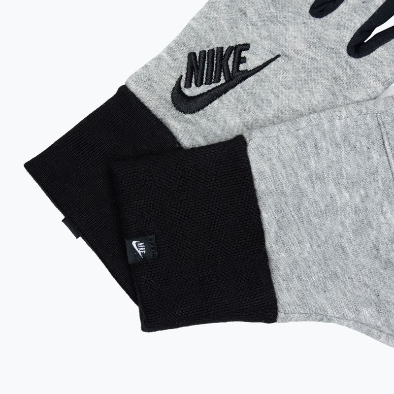 Moteriškos bėgimo pirštinės Nike Club Fleece grey heather/black/black 5