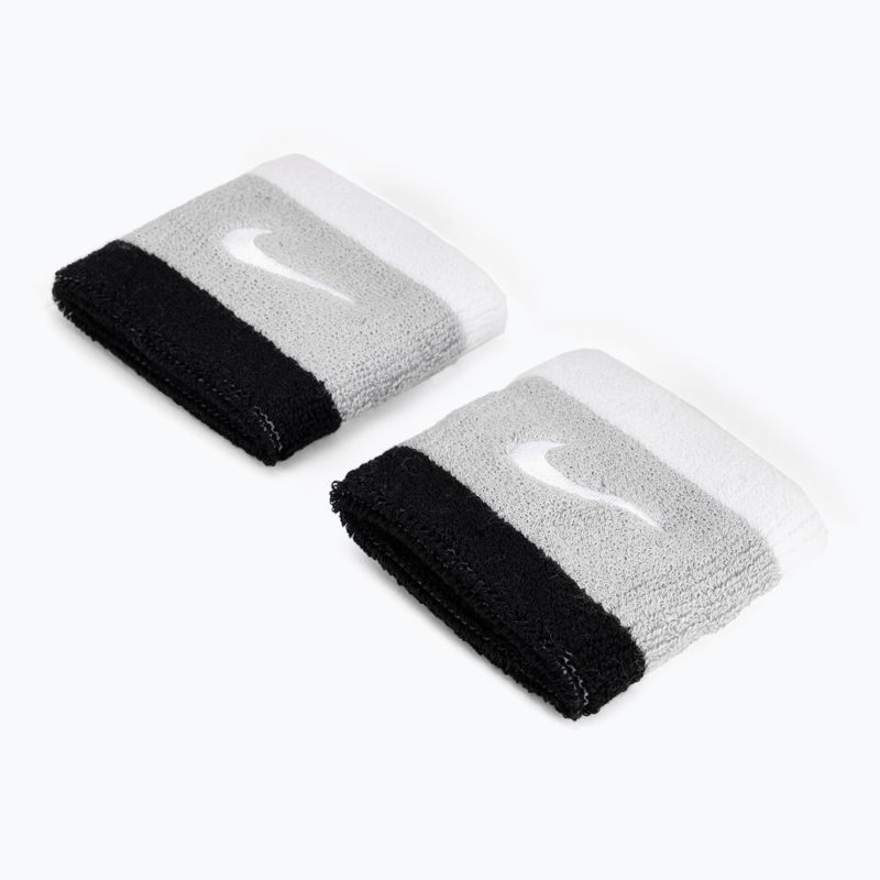 Nike Swoosh apyrankės 2 vnt. pilka/juoda N0001565-016