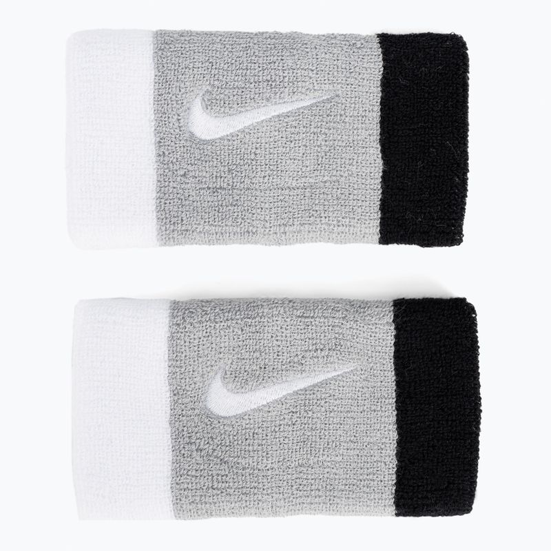 Nike Swoosh dvigubos apyrankės 2 vnt. pilka/juoda N0001586-016 2