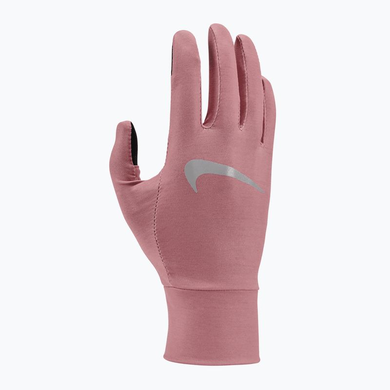 Moteriškos bėgimo pirštinės Nike Fleece RG red stardust/red stardust/silver 5