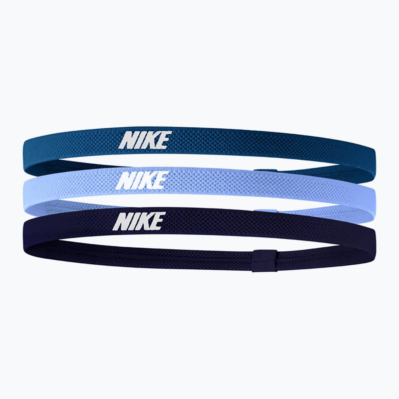 Galvos juosta Nike Elastic Headbands 2.0 3 vnt. industrial blue/university blue/purple ink