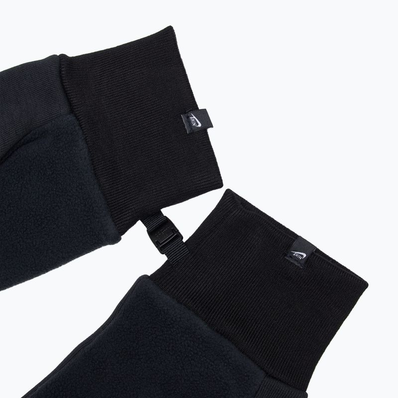Vyriškos bėgimo pirštinės Nike Tech Fleece 2.0 black/black/black 5
