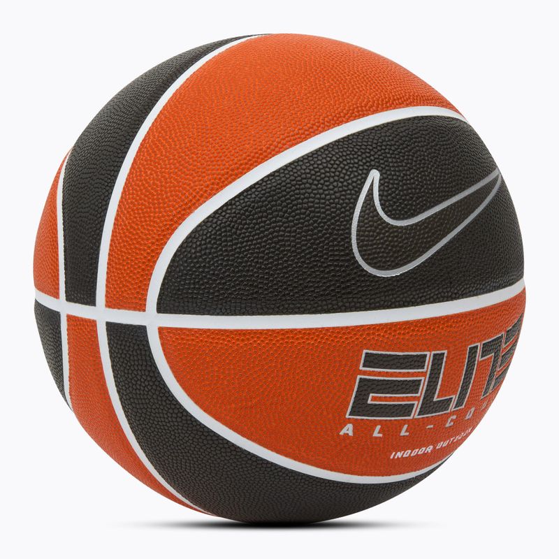 Krepšinio kamuolys Nike Elite All Court 8P 2.0 Deflated amber/white/metallic silver/black dydis 7 2