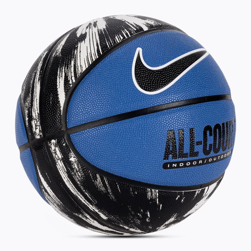 Krepšinio kamuolys Nike Everyday All Court 8P Graphic Deflated star blue/black/white/black dydis 7 2
