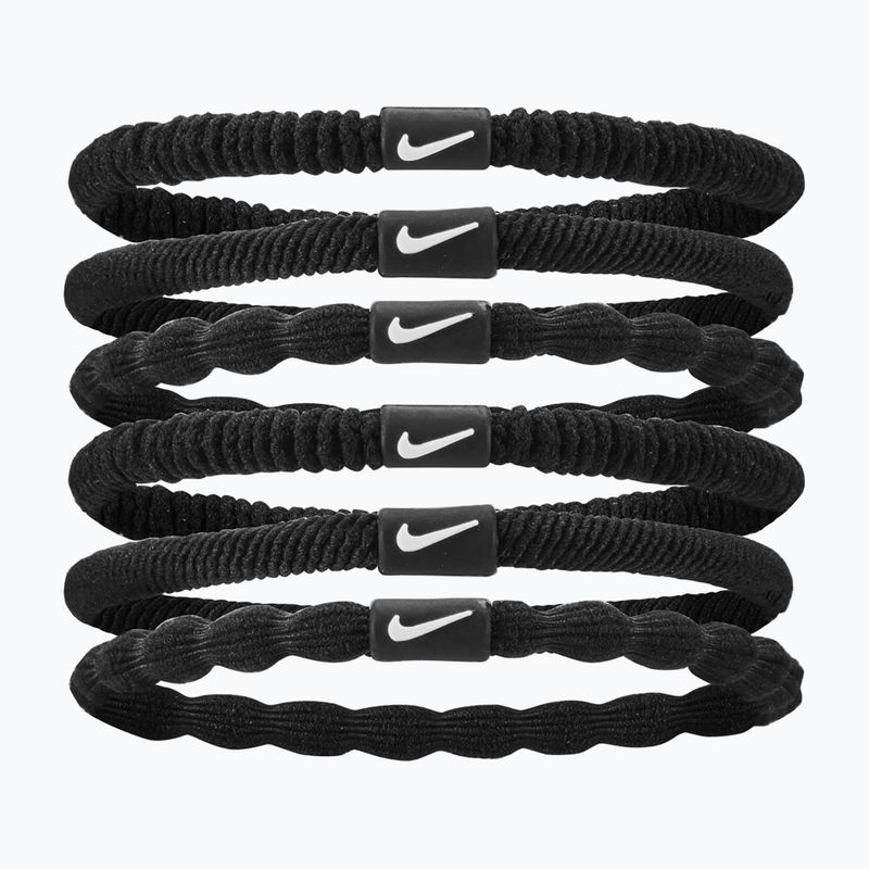 Plaukų gumutės Nike Flex Hair Tie 6 vnt. black/black/white