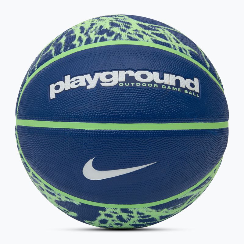 Krepšinio kamuolys Nike Everyday Playground 8P Graphic Deflated deep royal blue/vapor green/white dydis 4