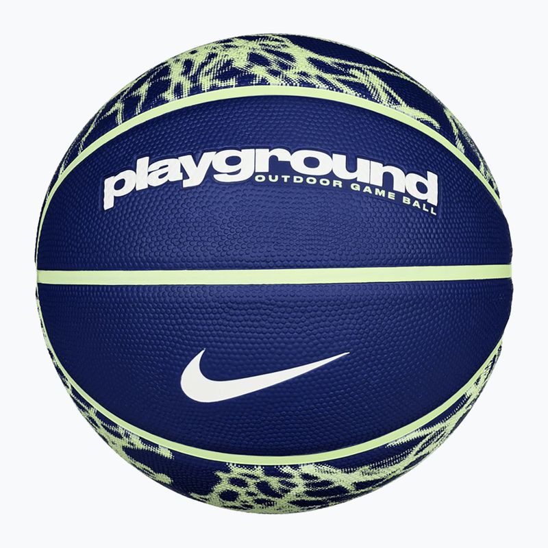Krepšinio kamuolys Nike Everyday Playground 8P Graphic Deflated deep royal blue/vapor green/white dydis 4 4