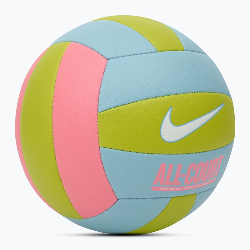 Tinklinio kamuolys Nike All Court Volleyball coral chalk/ocean bliss/bright cactus/white dydis 5 2