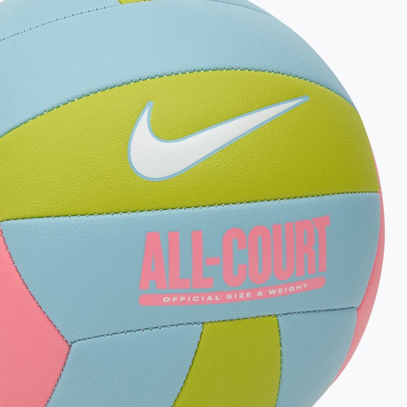 Tinklinio kamuolys Nike All Court Volleyball coral chalk/ocean bliss/bright cactus/white dydis 5 3