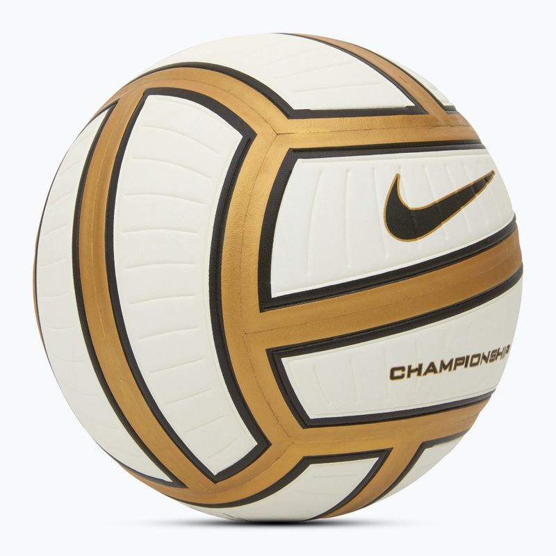 Tinklinio kamuolys Nike Championship Volleyball metallic gold/white/metallic gold/black dydis 5 2