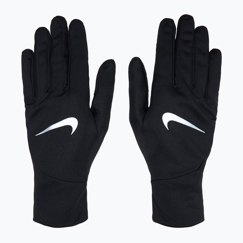 Vyriškos bėgimo pirštinės Nike Pacer Lightweight RG black/black/silver 2