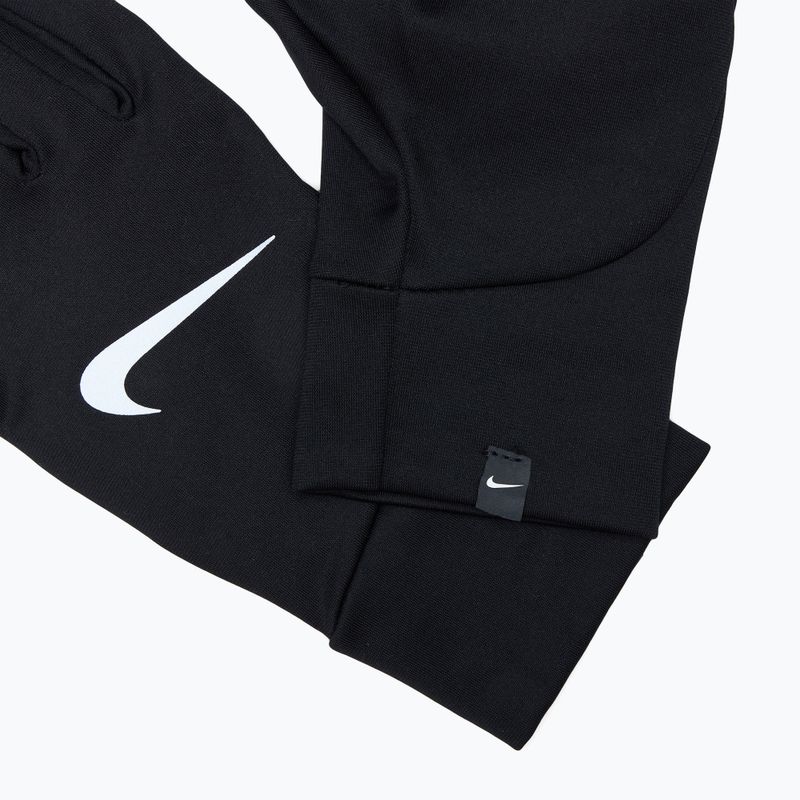 Vyriškos bėgimo pirštinės Nike Pacer Lightweight RG black/black/silver 5