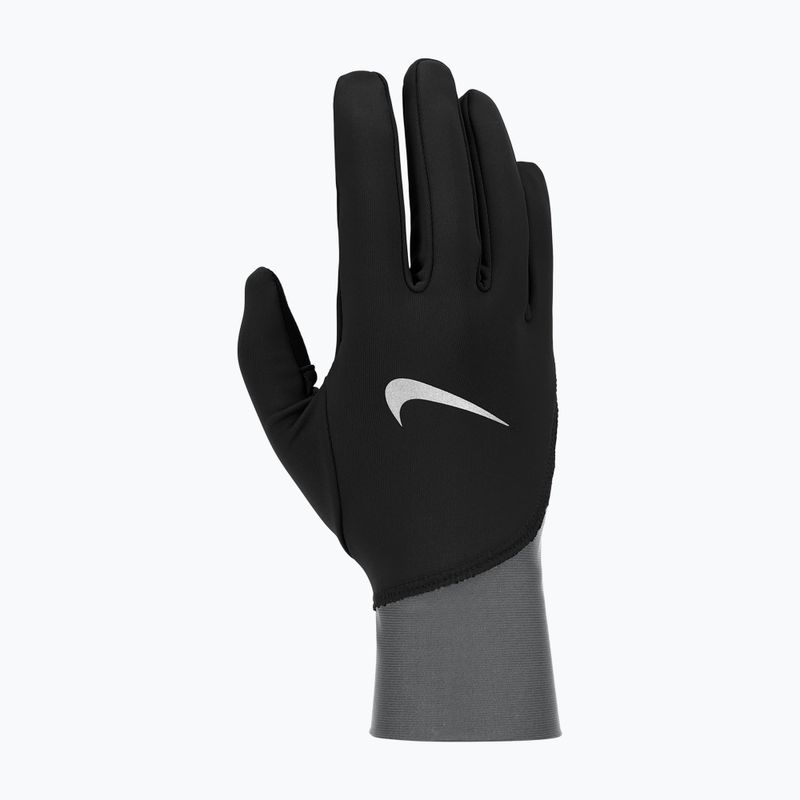 Vyriškos bėgimo pirštinės Nike Pacer Midweight RG black/smoke grey/silver 6