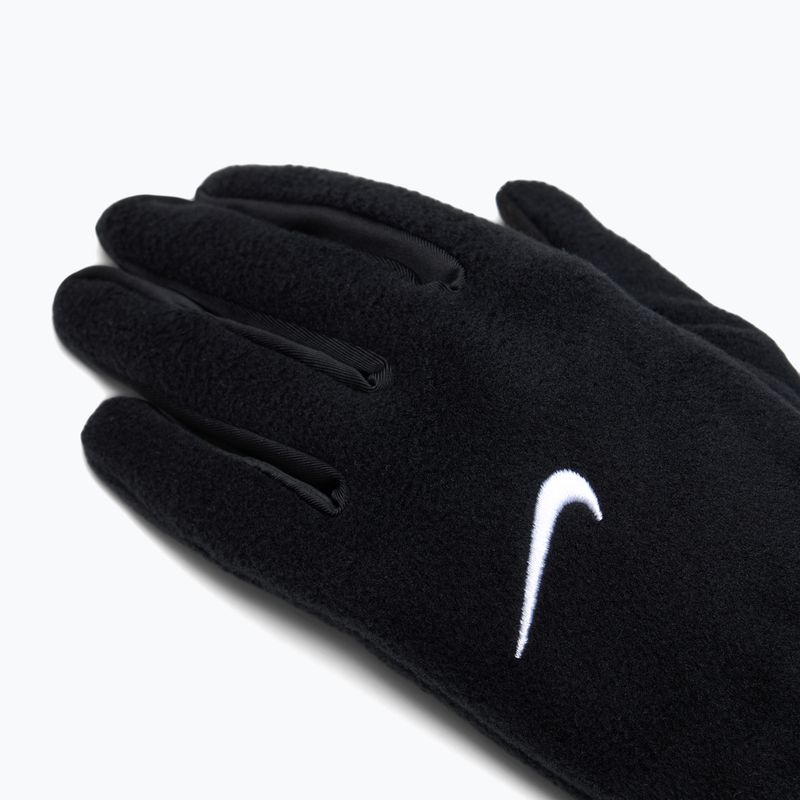 Moteriškos bėgimo pirštinės Nike One Therma-Fit Fleece black/white 4