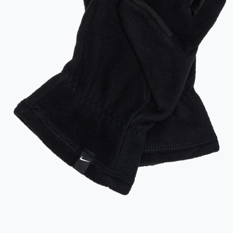 Moteriškos bėgimo pirštinės Nike One Therma-Fit Fleece black/white 5