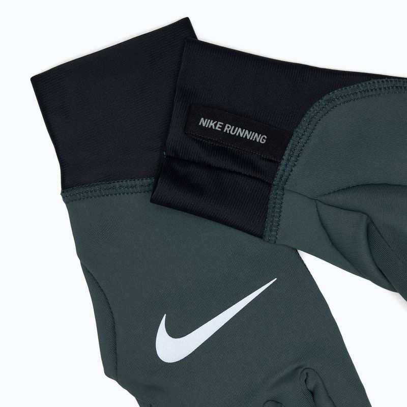 Moteriškos bėgimo pirštinės Nike Pacer Midweight RG vintage green/black/silver 4