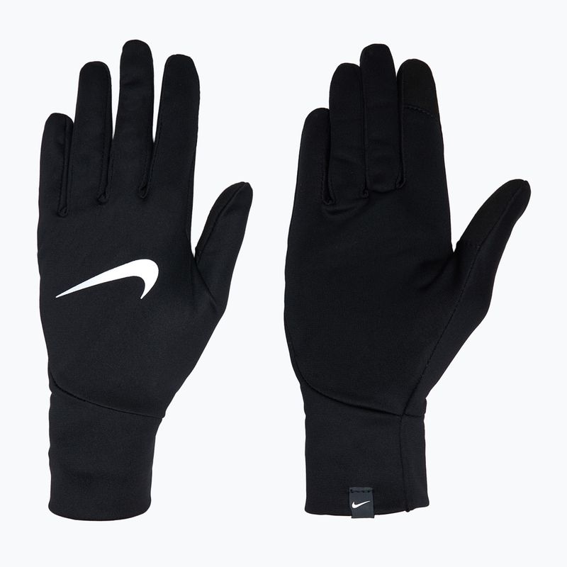 Moteriškos bėgimo pirštinės Nike Pacer Lightweight RG black/black/silver