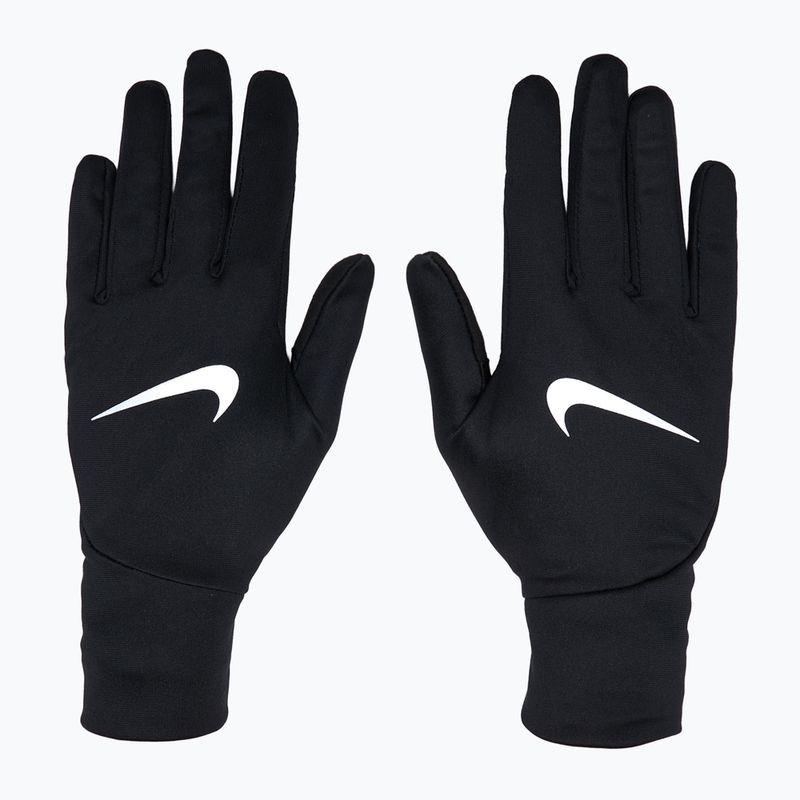 Moteriškos bėgimo pirštinės Nike Pacer Lightweight RG black/black/silver 2