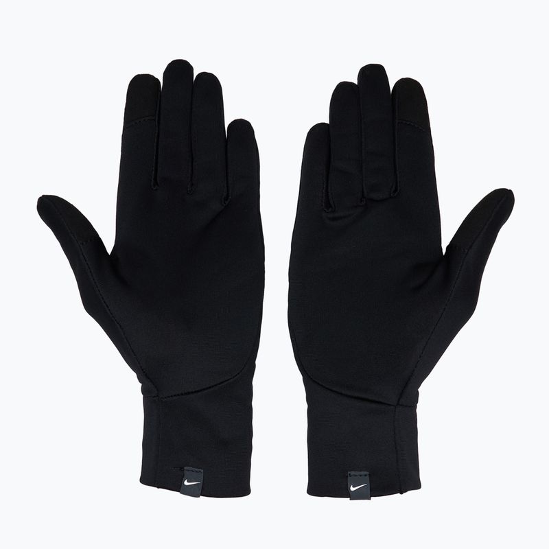 Moteriškos bėgimo pirštinės Nike Pacer Lightweight RG black/black/silver 3